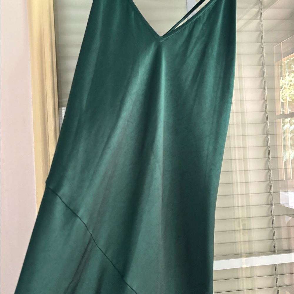 Elegant Green Slip Dress